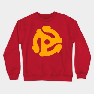 45 RPM Record Adapter (flat) Crewneck Sweatshirt